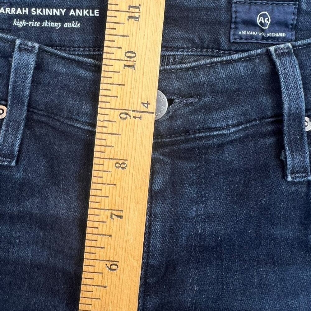 AG Farrah Skinny Ankle Jeans High Rise Denim Dark Wash - 27 - Picture 12 of 12